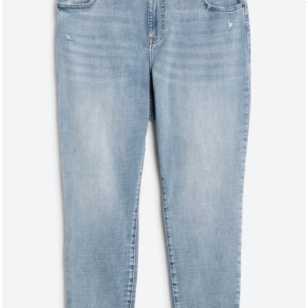 Pistola Blue Skinny Jeans with Distressed Look